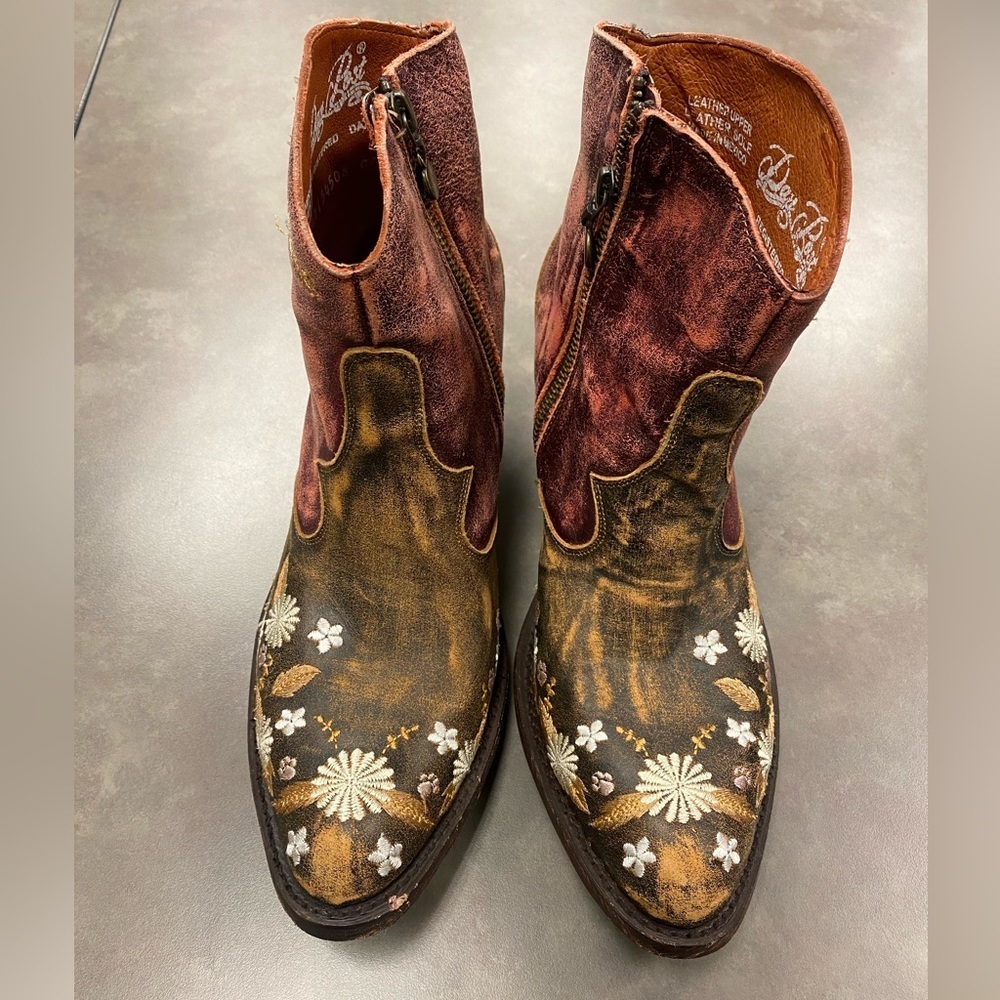 Dan Post Meadow Minstrel Cowgirl Boots Size 9.5 - Picture 2 of 14